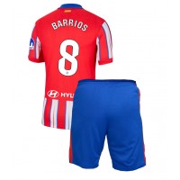 Atletico Madrid Pablo Barrios #8 Heimtrikotsatz Kinder 2024-25 Kurzarm (+ Kurze Hosen)